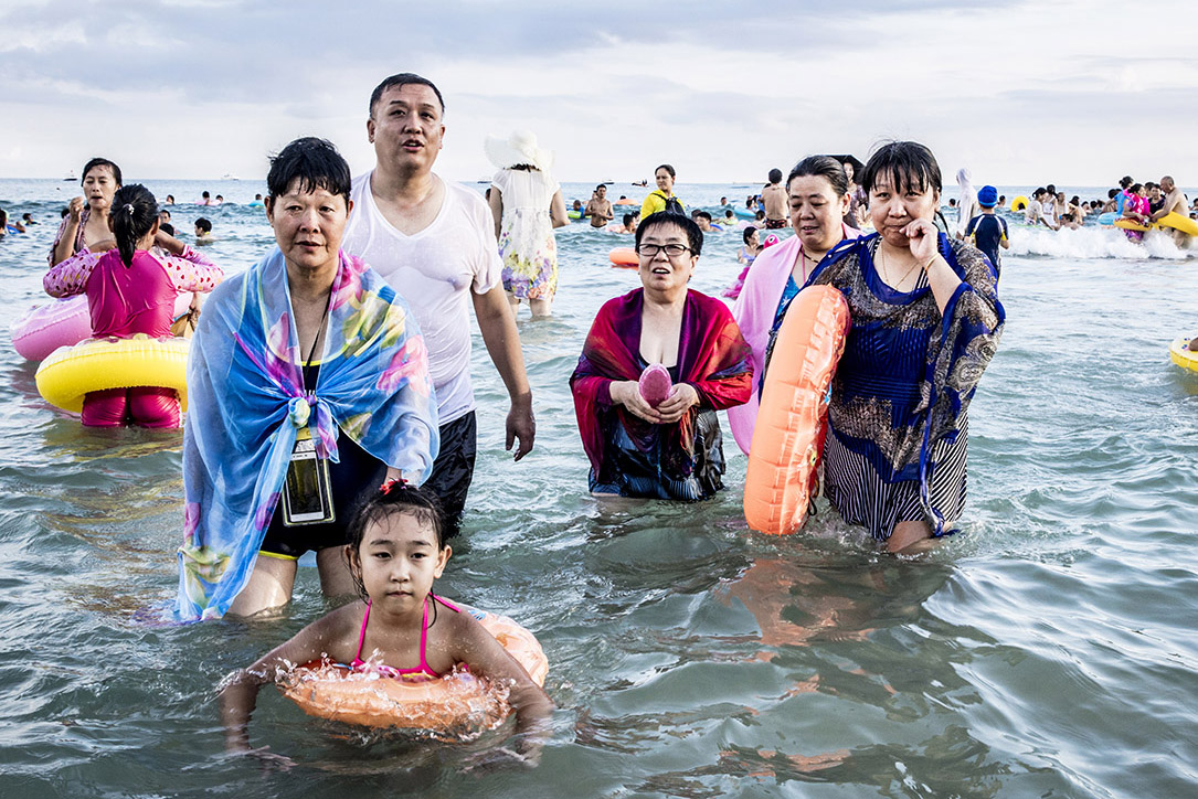 Les Chinois à la Plage